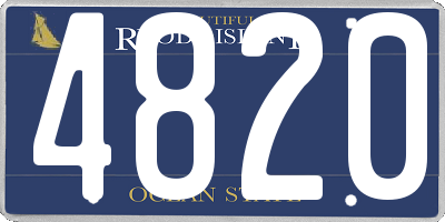 RI license plate 4820