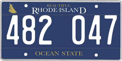 RI license plate 482047