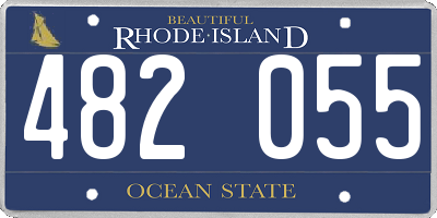 RI license plate 482055