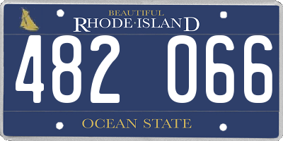 RI license plate 482066