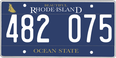 RI license plate 482075