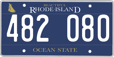 RI license plate 482080