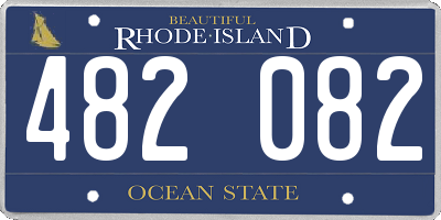 RI license plate 482082