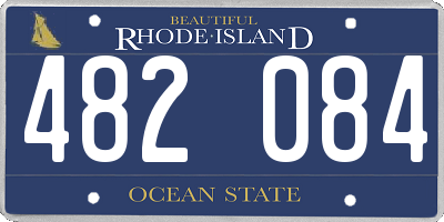 RI license plate 482084