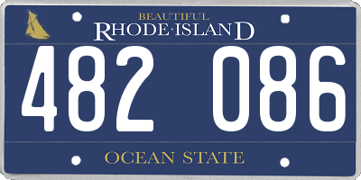 RI license plate 482086