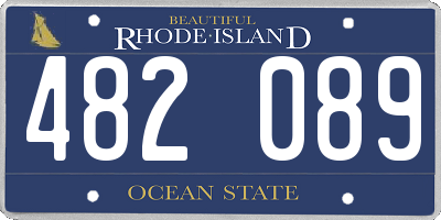 RI license plate 482089