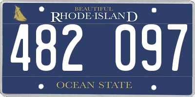 RI license plate 482097