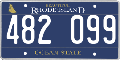 RI license plate 482099