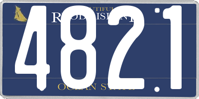 RI license plate 4821