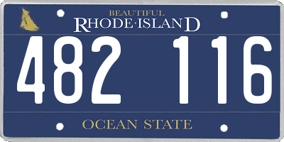 RI license plate 482116