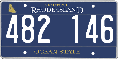 RI license plate 482146