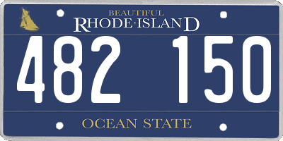 RI license plate 482150