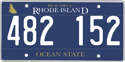 RI license plate 482152