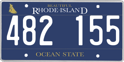 RI license plate 482155