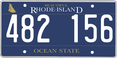 RI license plate 482156