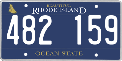 RI license plate 482159