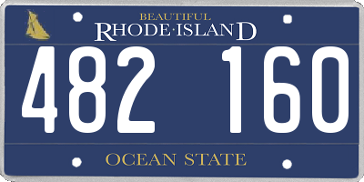 RI license plate 482160