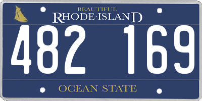 RI license plate 482169