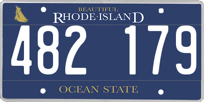 RI license plate 482179