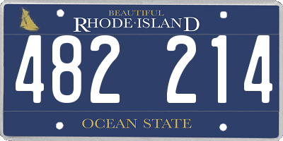 RI license plate 482214
