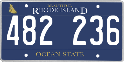 RI license plate 482236