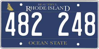 RI license plate 482248
