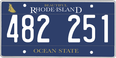 RI license plate 482251