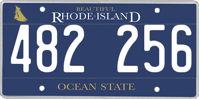 RI license plate 482256