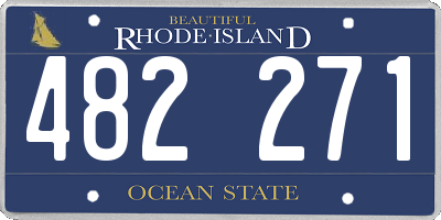 RI license plate 482271
