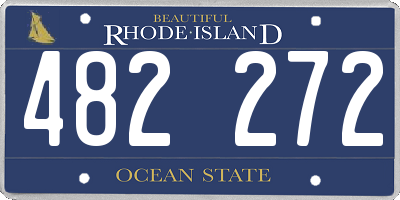 RI license plate 482272