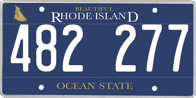 RI license plate 482277