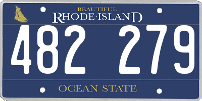 RI license plate 482279