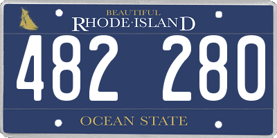 RI license plate 482280
