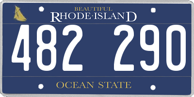 RI license plate 482290