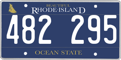 RI license plate 482295