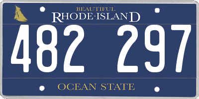 RI license plate 482297