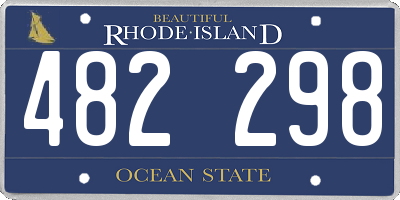 RI license plate 482298