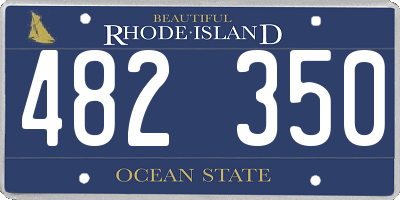 RI license plate 482350