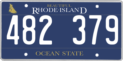 RI license plate 482379