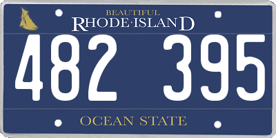 RI license plate 482395