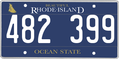 RI license plate 482399