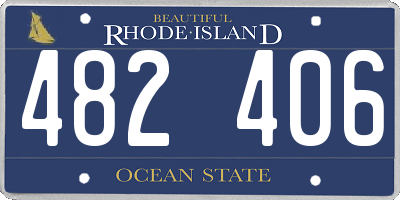 RI license plate 482406