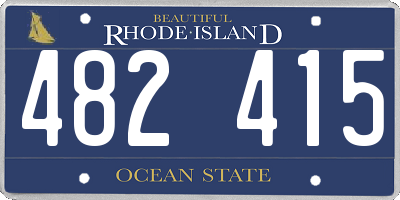 RI license plate 482415