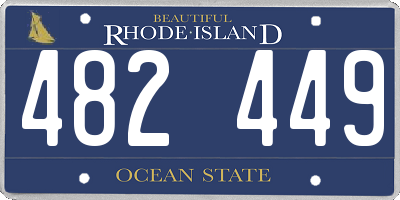 RI license plate 482449