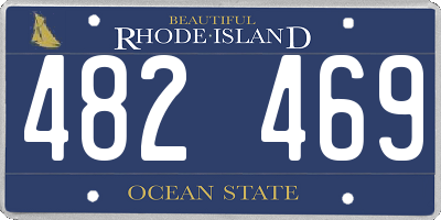 RI license plate 482469
