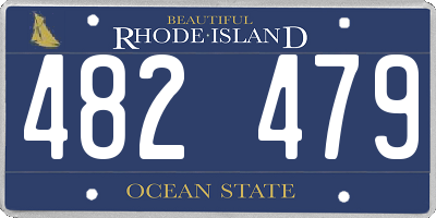 RI license plate 482479