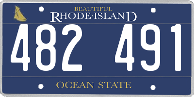 RI license plate 482491