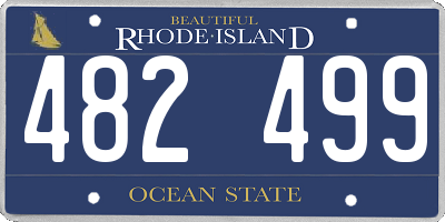 RI license plate 482499