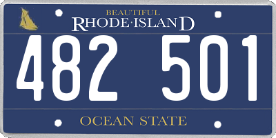 RI license plate 482501