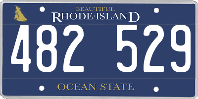 RI license plate 482529